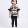 AOP CASUAL FRILL CAP SLV 3 AOP CASUAL FRILL CAP SLV 3
