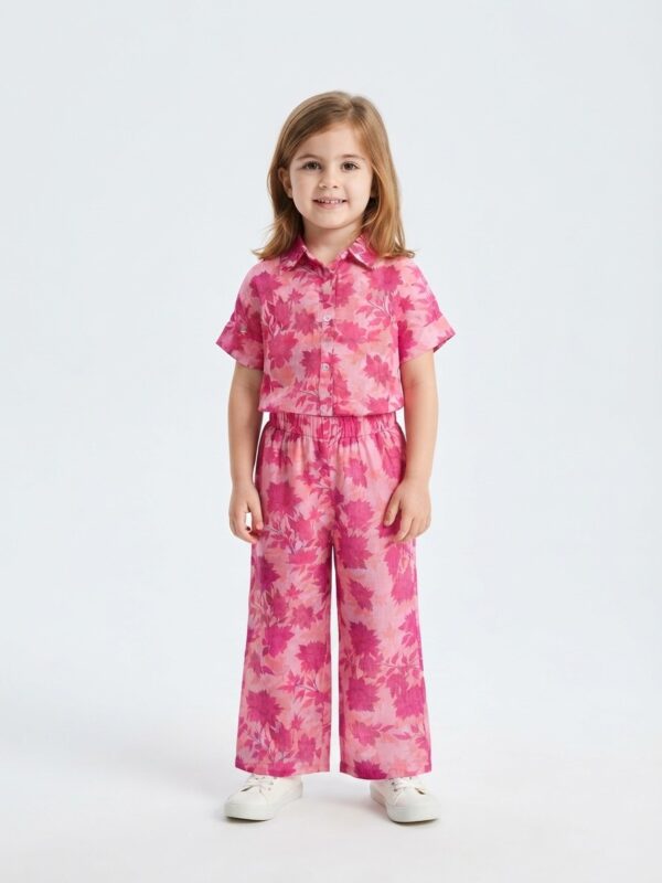 AOP CASUAL FRILL CAP SLV +TROUSER AOP CASUAL FRILL CAP SLV +TROUSER