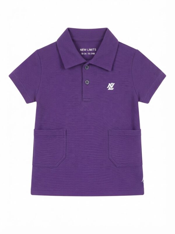 AOP PLACKET A-LINE POLO +TROUSER Purple AOP PLACKET A-LINE POLO +TROUSER Purple