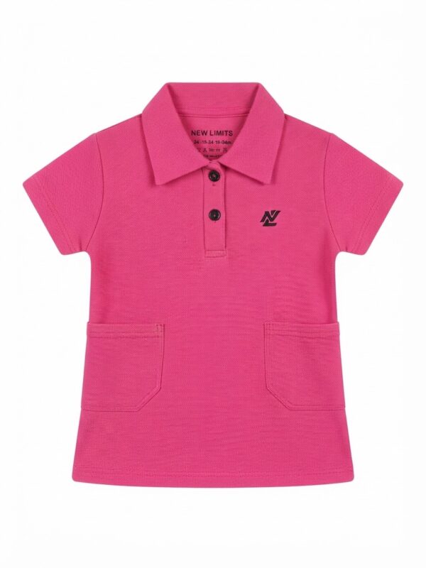 AOP PLACKET A-LINE POLO +TROUSER Dark Pink AOP PLACKET A-LINE POLO +TROUSER Dark Pink