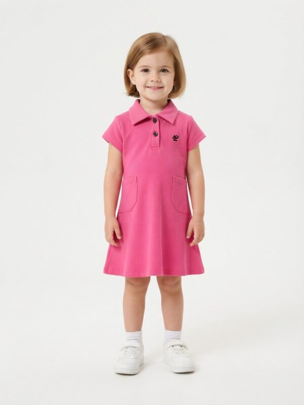 AOP PLACKET A-LINE POLO +TROUSER Dark Pink AOP PLACKET A-LINE POLO +TROUSER Dark Pink