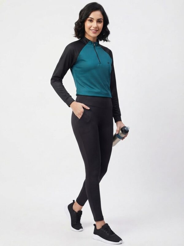LADIES 14 ZIP LS RAGLAN TOP2 LADIES 14 ZIP LS RAGLAN TOP2