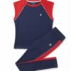 LADIES GYM FIT CAP SLV TEE + TROUSER LADIES GYM FIT CAP SLV TEE + TROUSER