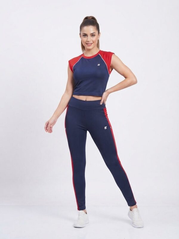 LADIES GYM FIT CAP SLV TEE + TROUSER1