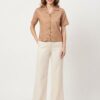 LADIES LS COAT COLLAR BOXY CASUAL SHIRT2 LADIES LS COAT COLLAR BOXY CASUAL SHIRT2