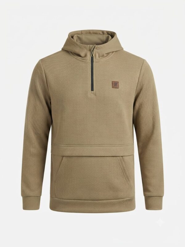 Mens 1/4 ZIP TOGGLE FLAP POCKET HOODY Cooper Mens 1/4 ZIP TOGGLE FLAP POCKET HOODY Cooper