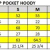 Mens 1/4 ZIP TOGGLE FLAP POCKET HOODY Size Guide Mens 1/4 ZIP TOGGLE FLAP POCKET HOODY Size Guide